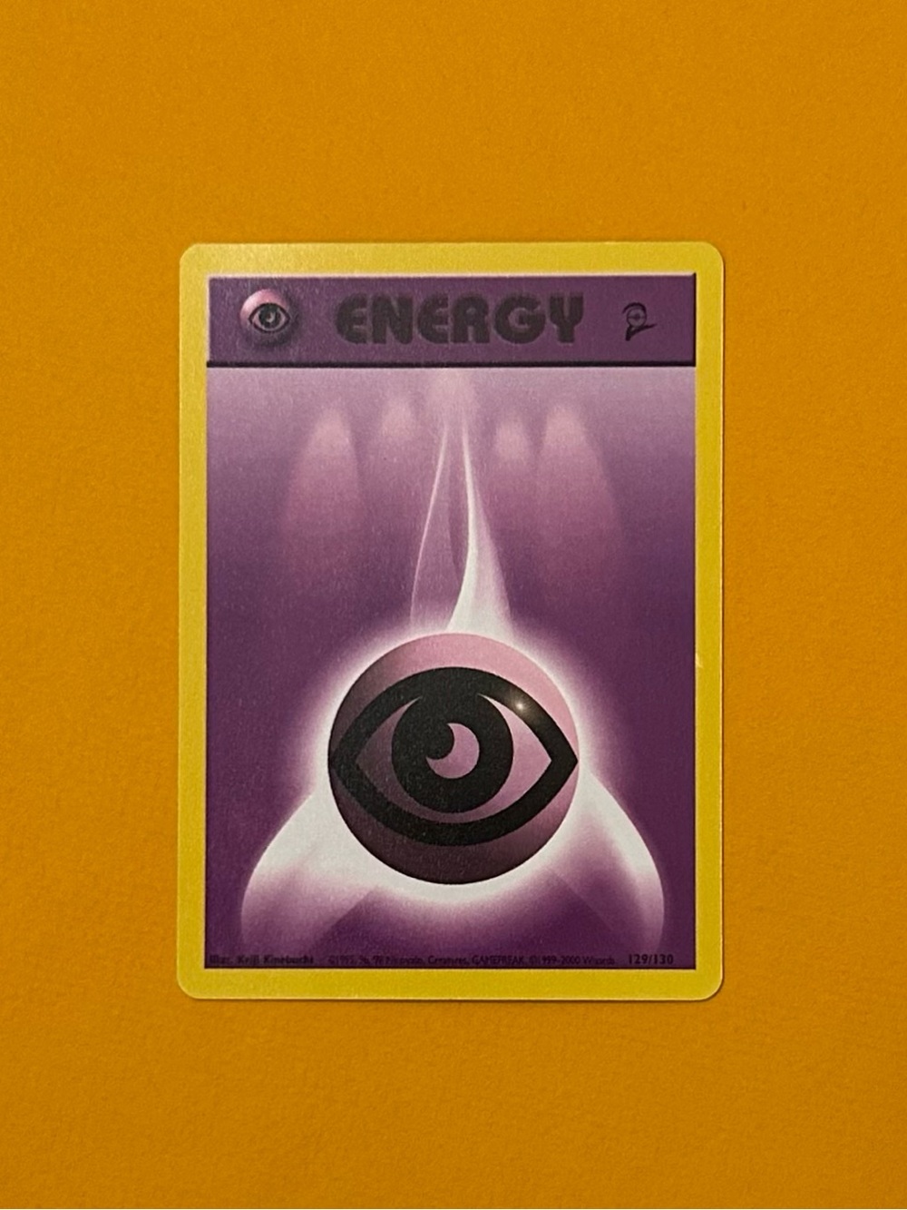 Psychic Energy Pokémon Card - 129/130 Base Set 2